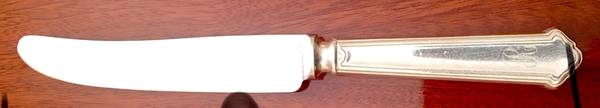 Trefoil (Silverplate) Tea Knife with Silverplate Blade