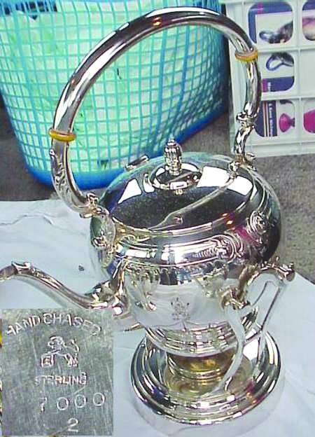 7000 (Sterling, Hollowware) Kettle, Stand & Burner