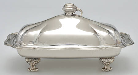275F (Silverplate, Hollowware) 1/4 Pound Covered Butter Dish