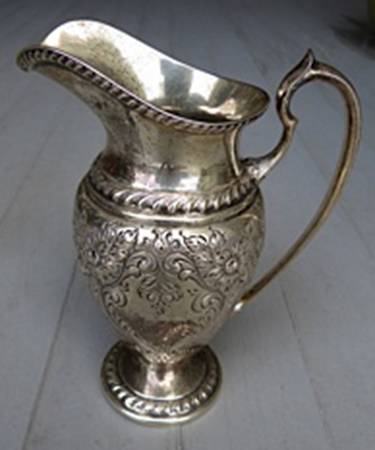 Lily-Floral (Sterling, Hollowware) Creamer