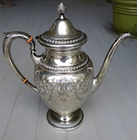 Lily-Floral (Sterling, Hollowware) Coffee Pot