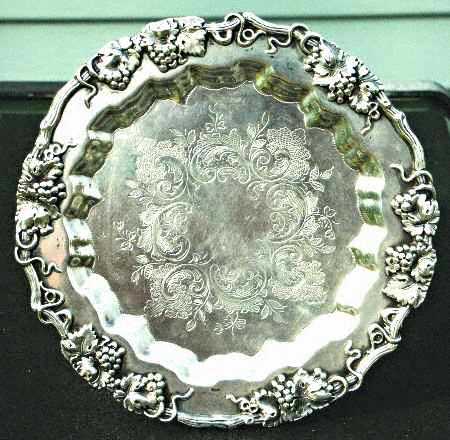 2906-7 (Silverplate, Hollowware) 6" Round Tray