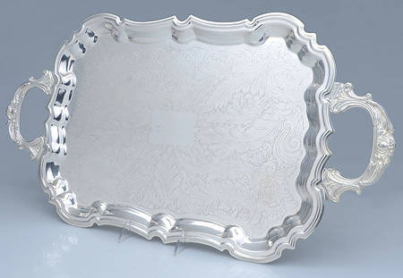 1779 (Silverplate, Hollowware) 19" Footed Waiter Tray