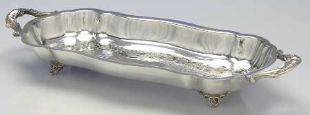 1779 (Silverplate, Hollowware) Plated Footed Bread Tray