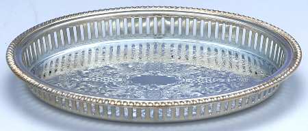 1779 (Silverplate, Hollowware) 11" Gallery Tray
