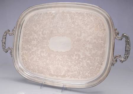 1779 (Silverplate, Hollowware) Footed Silverplate Waiter Tray