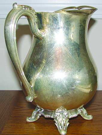 Silverplate Hollowware Silverplate Water Pitcher