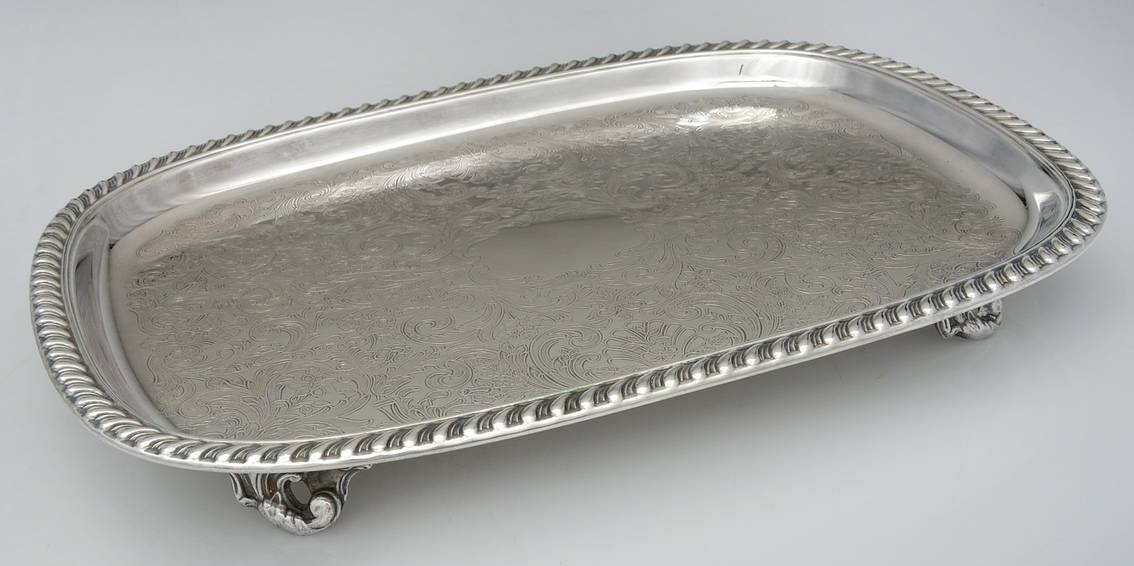 Silverplate Hollowware 15" Rectangular Tray