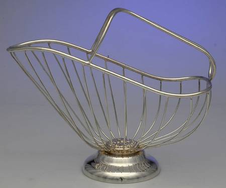 Silverplate Hollowware Wine Bottle Basket