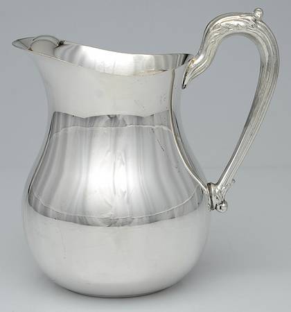 Silverplate Hollowware Ice Lip Water Pitcher