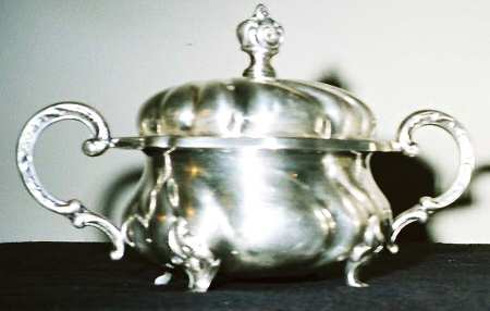Sterling Hollowware Sugar Bowl & Lid