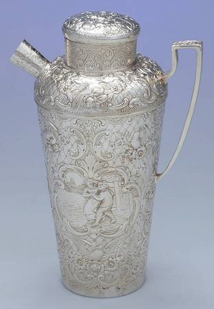 Silverplate Hollowware Martini Pitcher