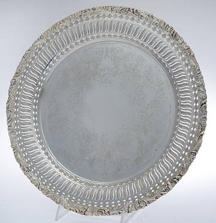 Silverplate Hollowware 11" Round Tray