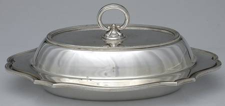 Silverplate Hollowware (2 Pc) 11" Oval Double Vegetable