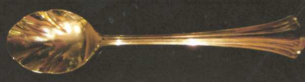 St Joan (Gold Electroplate) Sugar Shell Spoon