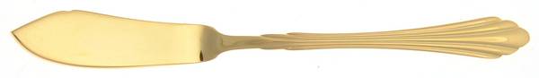EXF25 (Gold Electroplate) Flat Handle Master Butter Knife