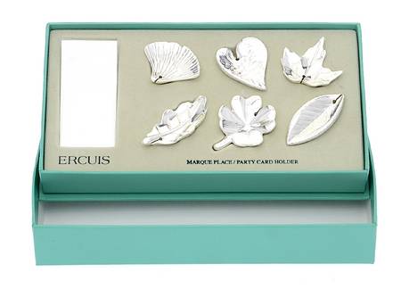 Silverplate Hollowware (Set of 6) Place Card Holder