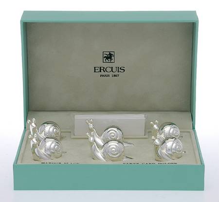 Silverplate Hollowware (Set of 6) Place Card Holder