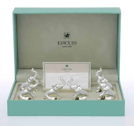 Silverplate Hollowware Place Card Holder (Set of 6)