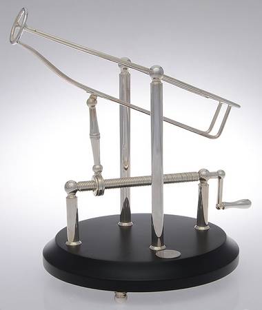 Silverplate Hollowware Wine Bottle Holder/Crank