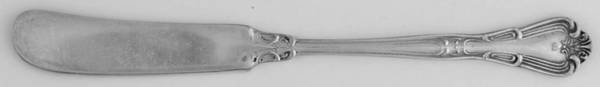 ELD29 (Nickel Silver) Flat Handle Butter Spreader by Eldan