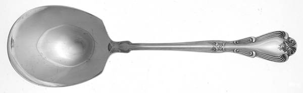 ELD29 (Nickel Silver) Solid Smooth Casserole Spoon