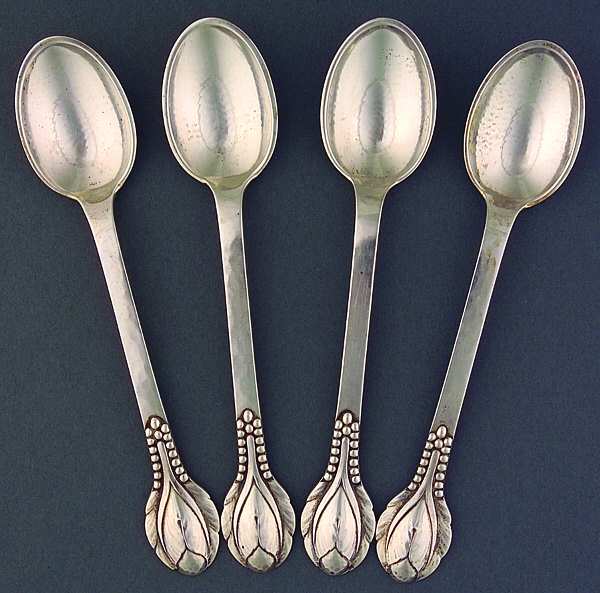 EVD7 (Sterling) Tea/Five O Clock Spoon - Set of 4