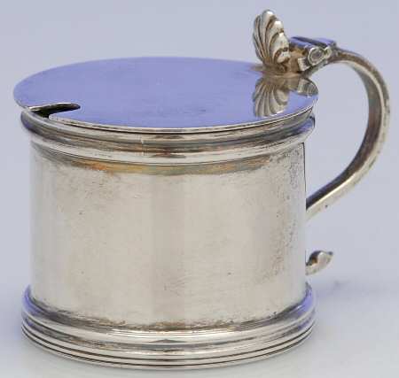 Sterling Hollowware Individual Mustard Pot with Hinged Lid-No Liner