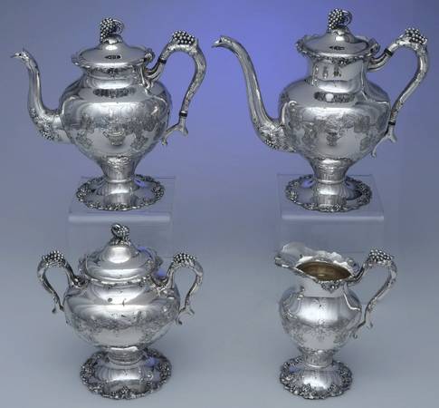 5336 (Silverplate, Hollowware) (4 Piece) Silverplate Tea Set