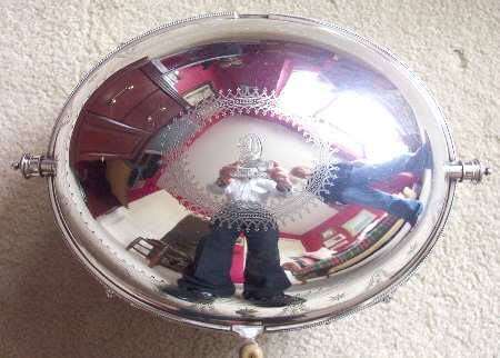 12069 (Silverplate, Hollowware) Large Breakfast Server with Revolving Top