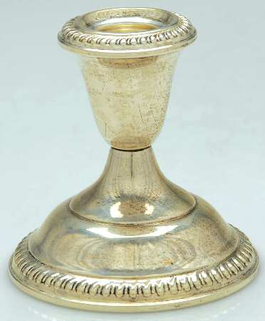 Sterling Candlesticks Weighted Candleholder