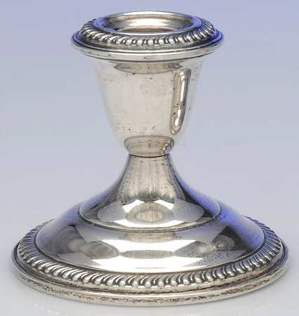 Sterling Candlesticks Weighted Candleholder