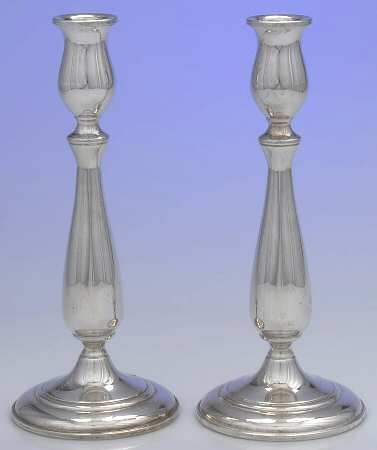 Sterling Candlesticks Pair of Weighted Candlesticks
