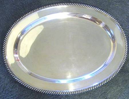 05421 (Silverplate, Hollowware) 24" Oval Serving Platter