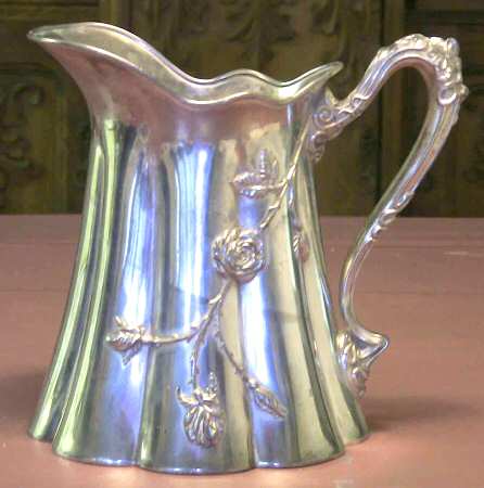 132 (Silverplate, Hollowware) Silverplate Water Pitcher