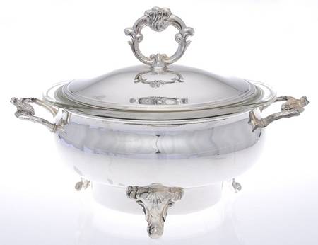 Silverplate Hollowware Electric Food Warmer with Cord