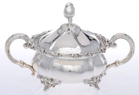EUF9 (Sterling, Hollowware) Sugar Bowl & Lid