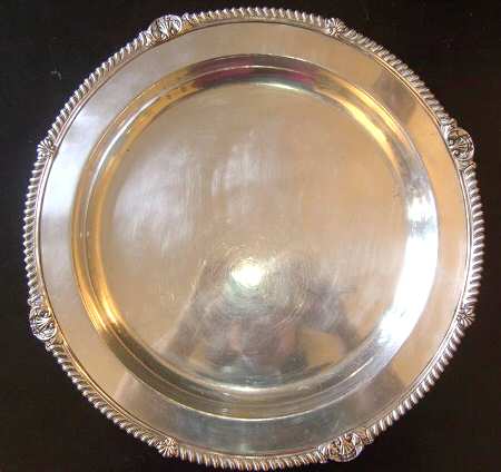 EGW4 (Silverplate, Hollowware) 14" Round Tray