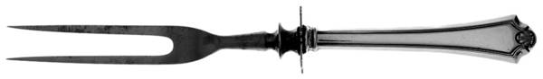 ELM9 (Sterling) Small Steak Carving Fork with Stainless Prongs