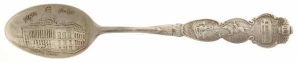 States&Cities Souvenir Spoon(Sterling) Massachusetts Demitasse Spoon