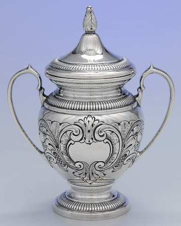 Victoria (Sterling, Hollowware) Sugar Bowl & Lid