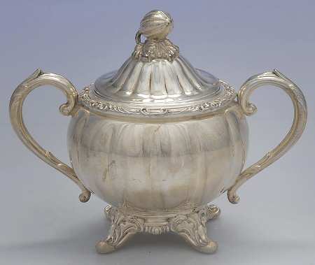 ENV6 (Silverplate, Hollowware) Sugar Bowl & Lid