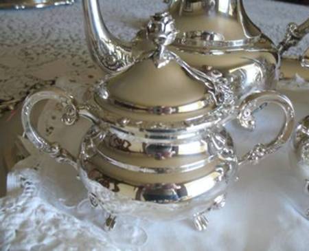 EUF6 (Sterling, Hollowware) Sugar Bowl & Lid