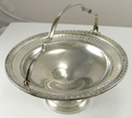 2208 (Sterling, Hollowware) 7" Pierced Handled Basket