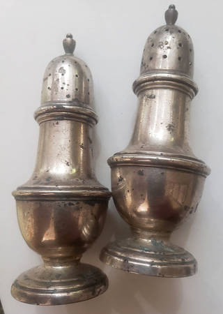 George II-Repro (Sterling, Hollowware) Salt and Pepper Set