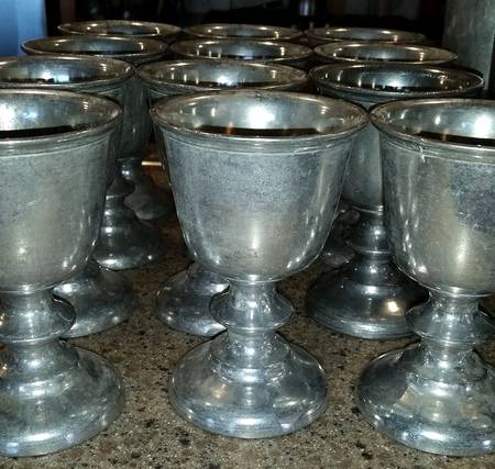 Pewter Hollowware Wine Goblet