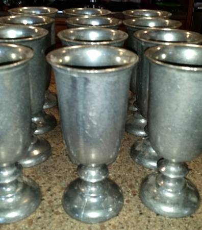 Pewter Hollowware Water Goblet