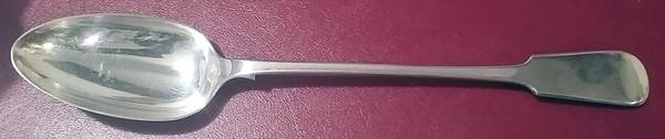 ELK34 (Silverplate) Large Solid Dressing Spoon