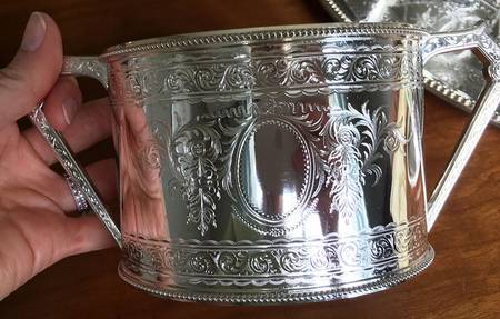 8023 (Silverplate, Hollowware) Silverplate Open Sugar Bowl