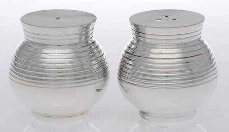 Transat (Silverplate, Hollowware) Salt and Pepper Set